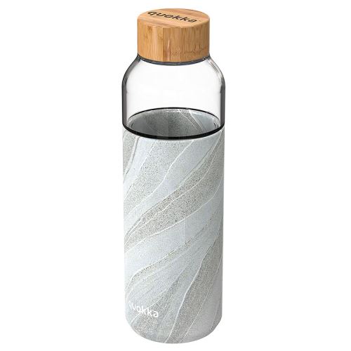 Sklenená fľaša na vodu Flow 660 ml, Quokka, white stone