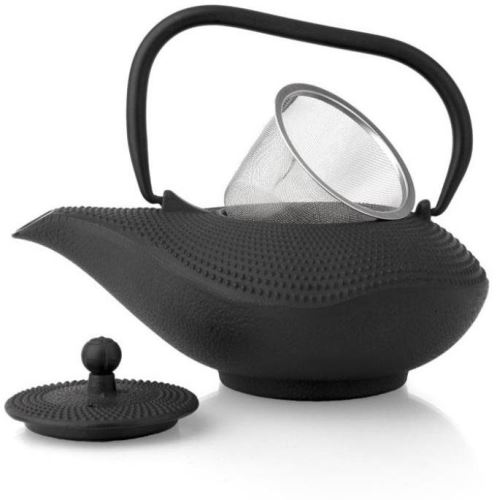 Čajová kanvica Liatinová kanvička na čaj Aladdin 1,0L, čierna