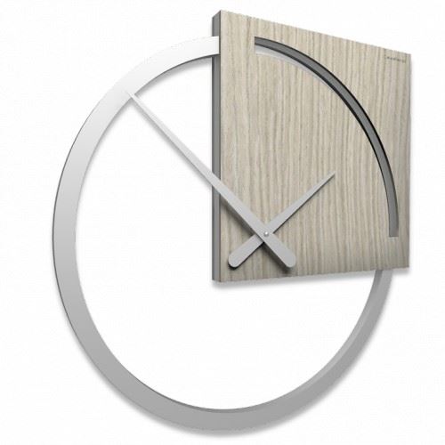 Dizajnové hodiny 10-124 natur CalleaDesign Karl 45cm (viac dekorov dyhy) Dyha tmavý dub - 83