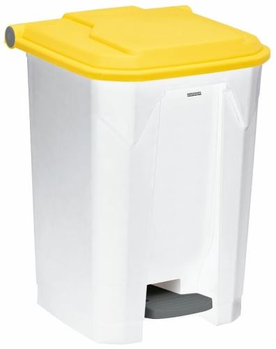 Kôš na triedený odpad pre HACCP - plast, Rossignol Utilo 54044, 50 L, žltý plast