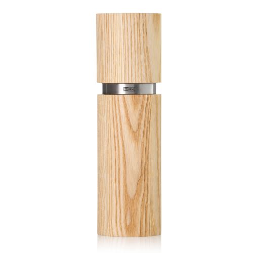 AdHoc Mlynček na korenie alebo soľ Textúra, CeraCut, jaseňové drevo prírodné 20cm