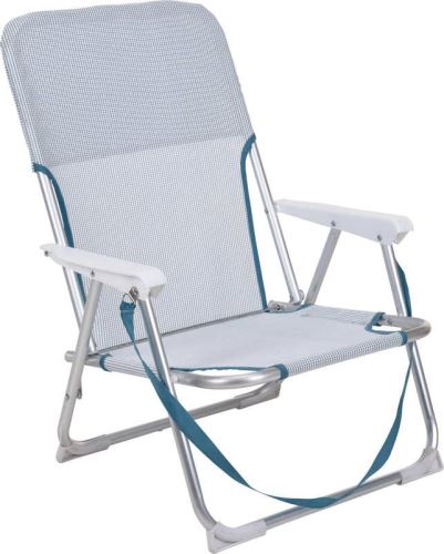 PROGARDEN PROGARDEN Kempingová stolička skladacia PROGARDEN biela / modrá KO-X44000350