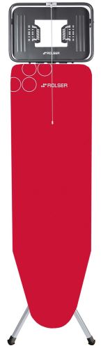 Rolser žehliaca doska K-Tres L, 120 x 38 cm, pre parné žehličky, červená