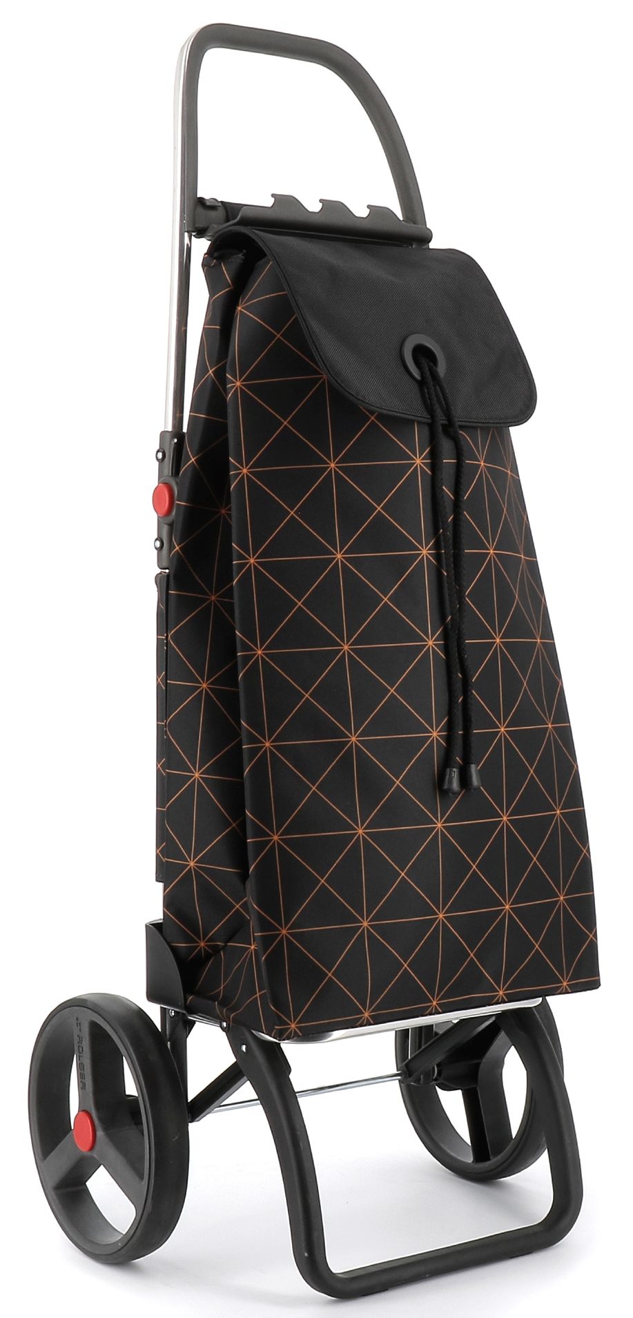 Rolser I-Max 2 Logic Star RSG nákupná taška na kolieskach, čierno-oranžová