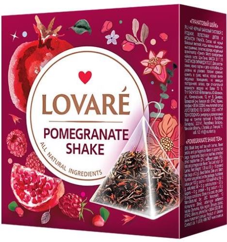 Čaj Lovaré Pomegranate Shake (15 pyramíd)