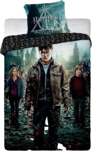 Detské obliečky FARO obliečky Harry Potter Dary smrti 140x200 cm