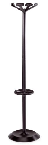Vešiak so stojanom na dáždniky Caimi Brevetti EVA 164 cm, lakovaná oceľ - plast, čierny