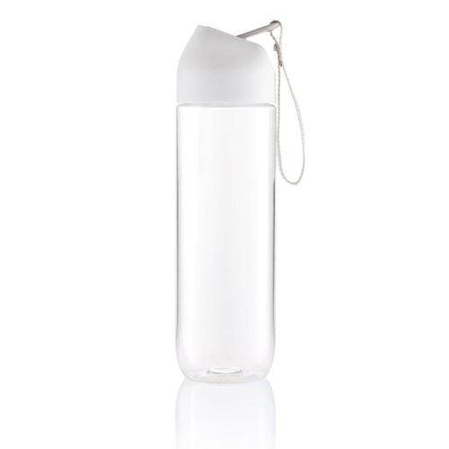 Športová fľaša Neva, 450 ml, XD Design, číra / biela