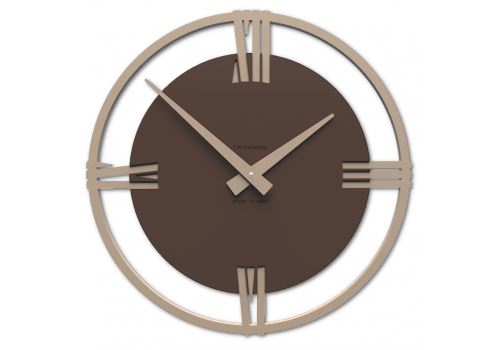 Dizajnové hodiny 10-216 CalleaDesign Sirio 60cm (viac farebných verzií) Farba čokoládová-69 - RAL8017