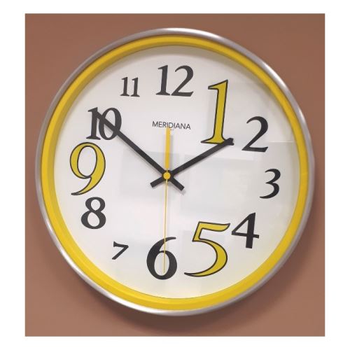 Dizajnové hodiny D & D 545 yellow Meridiana 35cm