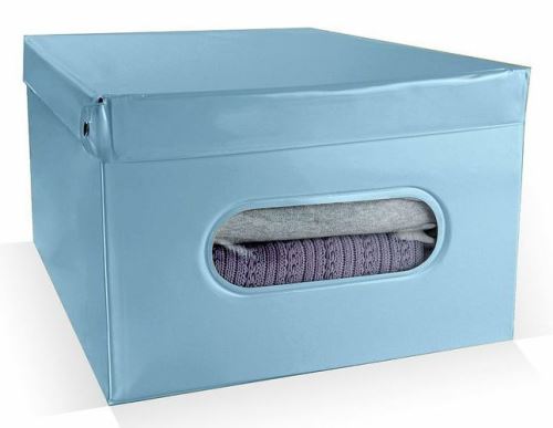 Skladací úložný box PVC Compactor Nordic 50 x 38.5 x 24 cm, svetlo modrý