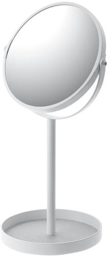 YAMAZAKI Zrkadlo kozmetické s miskou Tower 2819, biele