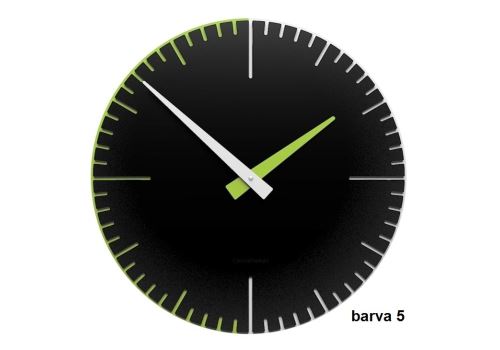 Dizajnové hodiny 10-025 CalleaDesign Exacto 36cm (viac farebných verzií) Farba čierna klasik - 5