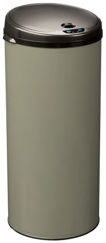 Bezdotykový odpadkový kôš Rossignol Sensitive Plus 90623, 45 L, šedozelený, RAL 7033