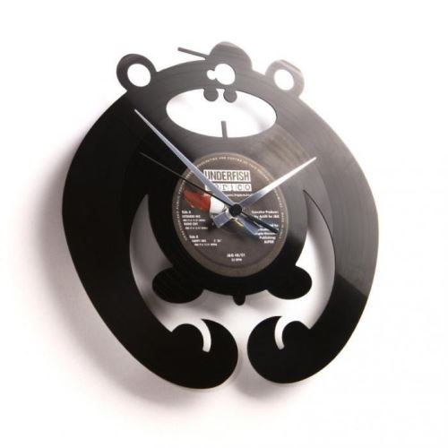 Dizajnové nástenné hodiny Discoclock 037 King of the bongo 30cm