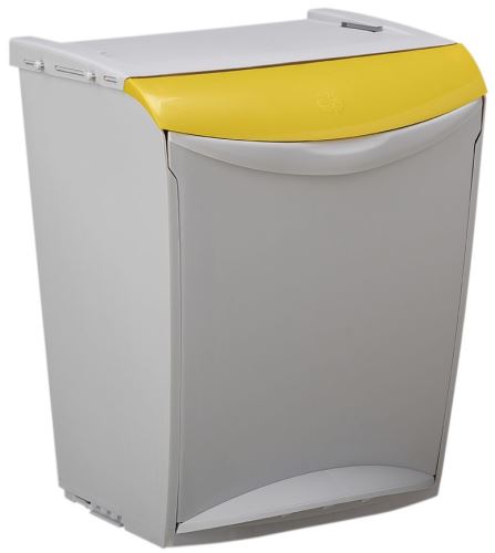 Kôš na triedený odpad stohovateľný Rossignol Bakatri 50723, žltý, 25 L