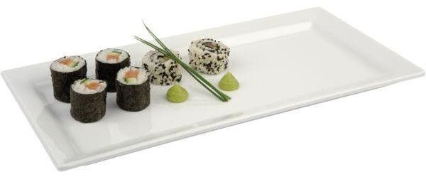 APS Servírovací tác sushi obdélník melamin 53x18 cm bílý