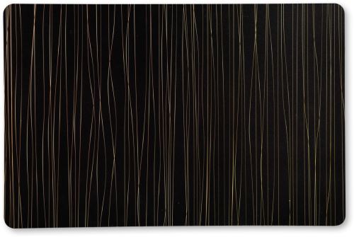 Prostírání Kesper Prostírání, černé se zlatými pruhy, 43 x 29 x 0,18 cm