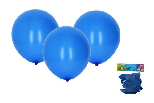 Balónik nafukovací 30cm - sada 10ks, modrý