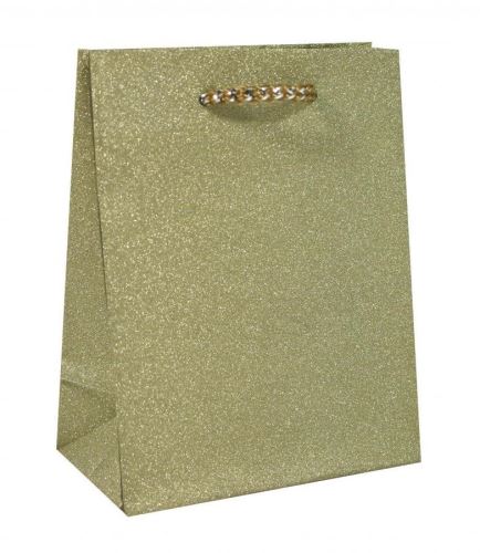 Darčeková taška Goba glitter malá Zlatá, 2380