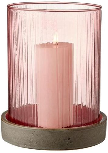 Svietnik Bitz Svietnik s LED sviečkou s časovačom 24 Pink