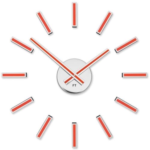 Dizajnové nalepovacie hodiny Future Time FT9400RD Modular red 40cm
