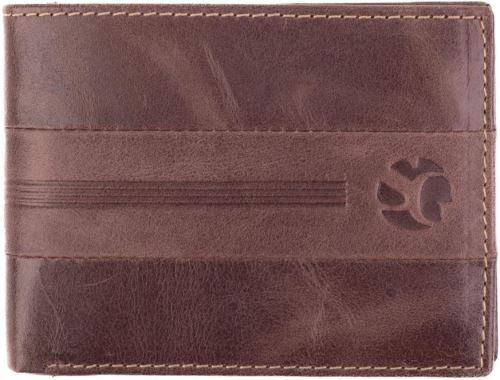 Peňaženka SEGALI Pánska kožená peňaženka 966 hnedá
