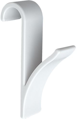 Háčik do kúpeľne WENKO Háčik na rebrový radiátor 2ks 24x7x10 cm, biely