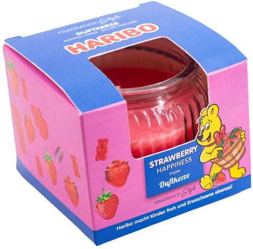 Sviečka HARIBO Strawberry Happiness 85 g