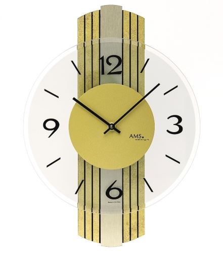 Dizajnové nástenné hodiny 9673 AMS 38cm