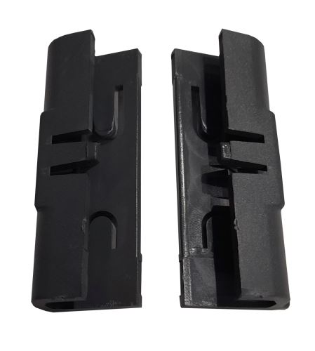 Náhradný set 2ks, plastový diel rovný, pojazd Elletipi Ecofil