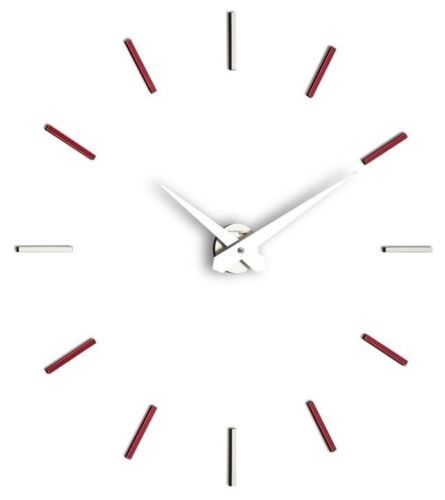Dizajnové nástenné hodiny I200MVN red IncantesimoDesign 90-100cm