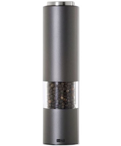 AdHoc Elektrický mlynček na korenie alebo soľ eMill, CeraCut,, plast oceľ akrylát šedý tmavý