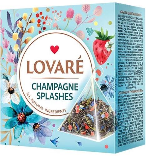 Čaj Lovaré Champagne Splashes (15 pyramíd)