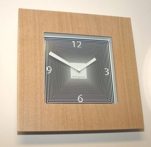 Dizajnové hodiny Diamantina a Domeniconi Target dub 42cm