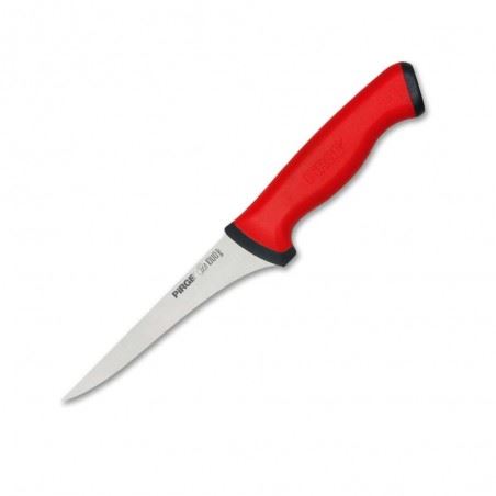 mäsiarsky vykosťovací nôž 140 mm - červený, Pirge DUO Butcher