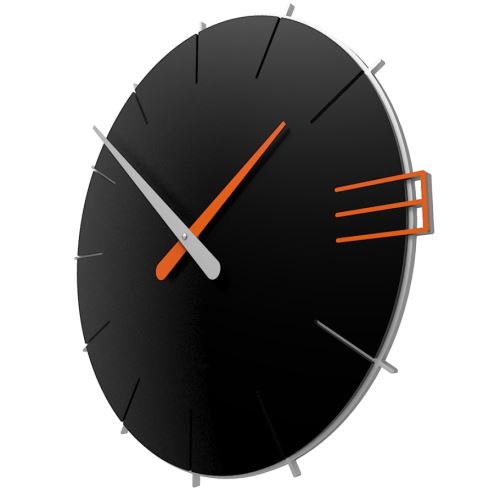 Dizajnové hodiny 10-019 CalleaDesign Mike 42cm (viac farebných verzií) Farba čierna klasik-5 - RAL9017