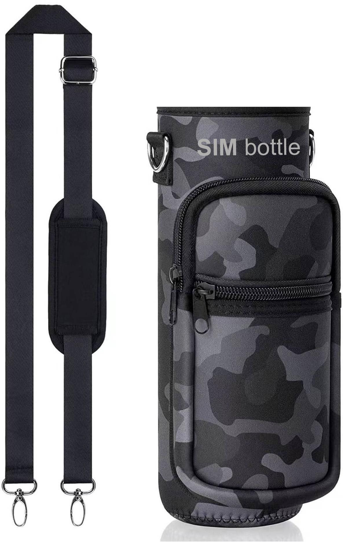 SIM bottle Neoprénové puzdro na fľašu veľkosti 1 l, khaki
