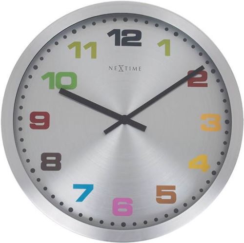Dizajnové nástenné hodiny 2907kl Nextime Mercure Color 45cm
