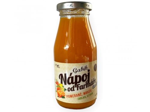 Nápoj od farmára GABÍK 200 ml Gabík 200ml Pomaranč s mrkvou