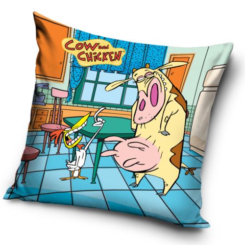 Vankúšik Cow nad Chicken Tak počúvaj kamoš