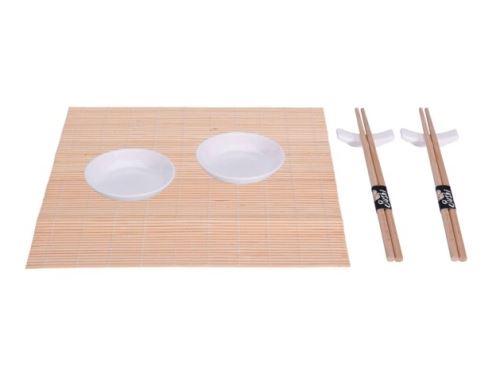EXCELLENT EXCELLENT Sushi set porcelán/bambus sada 7 ks biela KO-278000190bila