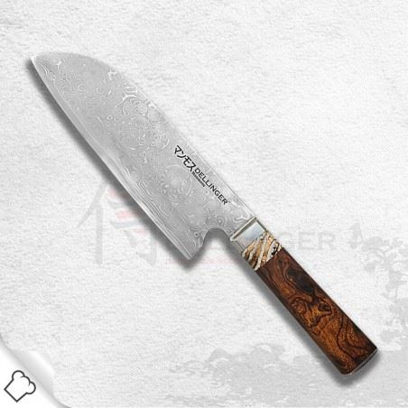 nôž šéfkuchára Santoku 180mm Dellinger Manmosu - Professional Damascus
