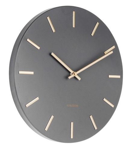 Dizajnové nástenné hodiny 5821GY grey Karlsson 30cm