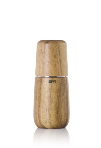 AdHoc Mlynček na korenie alebo soľ Yono, CeraCut, drevo akácie 15 cm prírodné