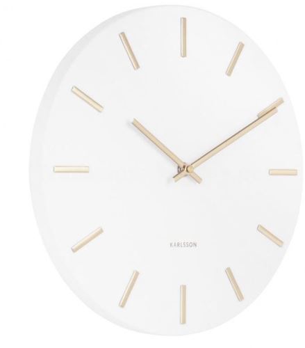 Dizajnové nástenné hodiny 5821WH white Karlsson 30cm