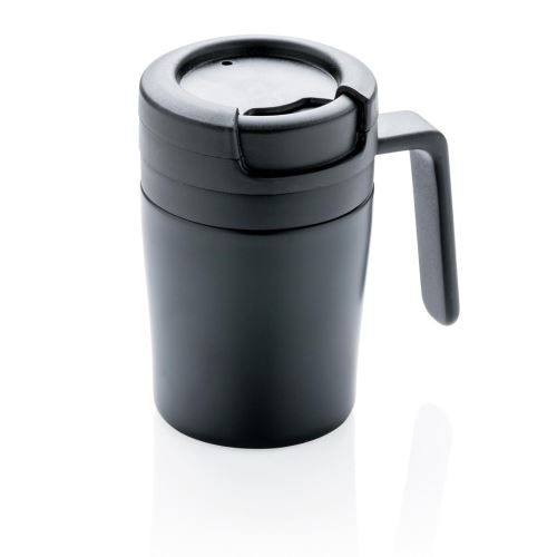 Termohrnček Coffee to Go do kávovaru s uškom, 160 ml, XD Design, čierny