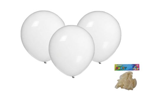 Balónik nafukovací 30cm - sada 10ks, transparentný
