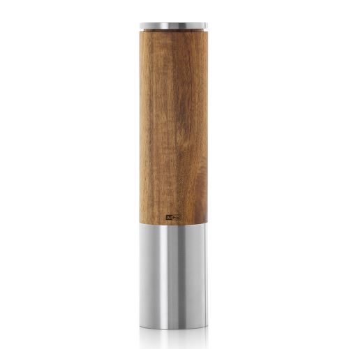 AdHoc Elektrický mlynček na korenie alebo soľ eMill, CeraCut, plast oceľ akrylát drevo 22cm