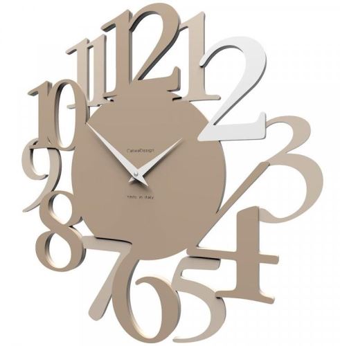 Dizajnové hodiny 10-020 CalleaDesign Russel 45cm (viac farebných verzií) Farba caffelatte - 14